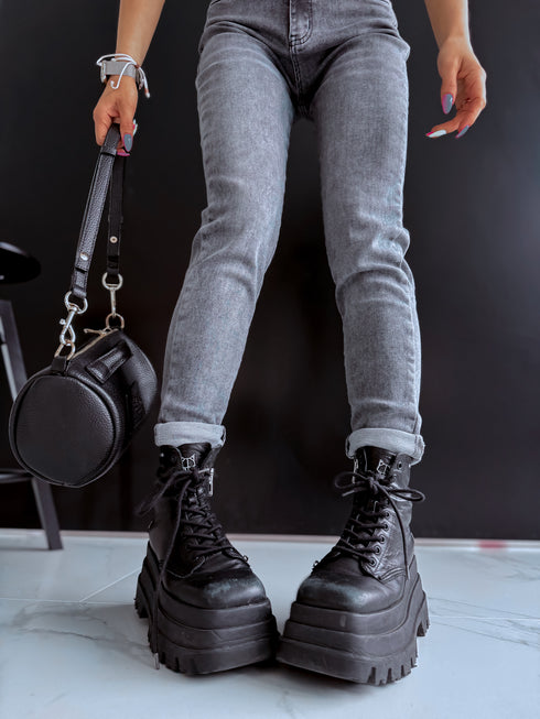 MOM FIT džinsa bikses "SILVER CITY" DJ2687 - PELĒKAS PRE-ORDER